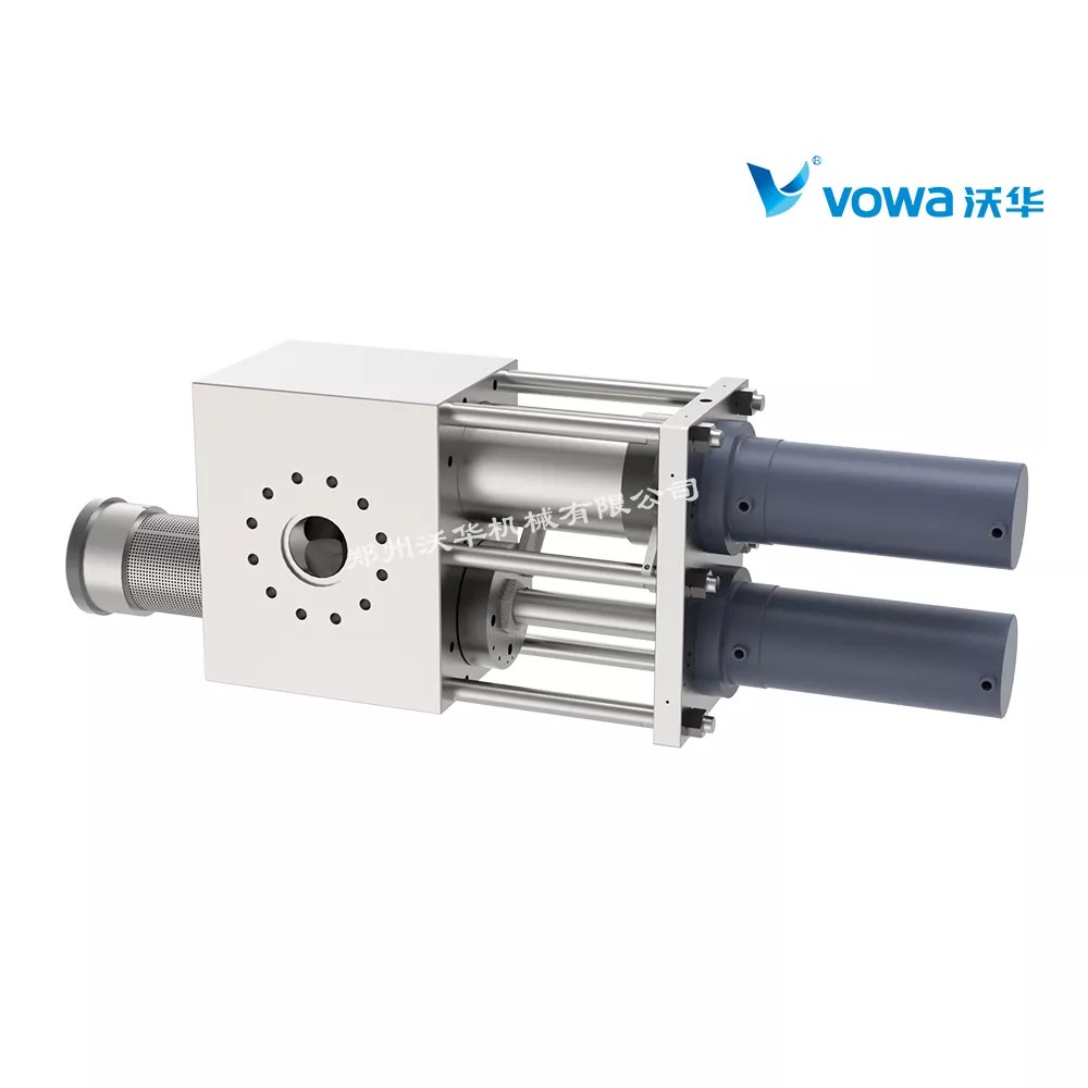 双柱筒形双工位换网器